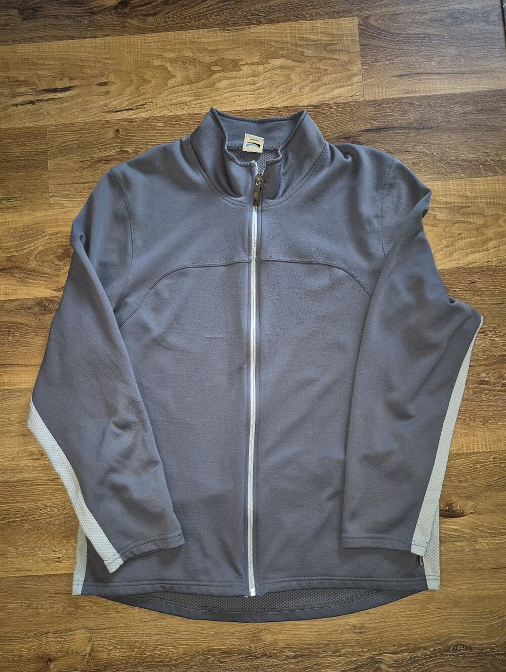 ALO Yoga Men’s Slate Gray Full-Zip Lightweight Jacket